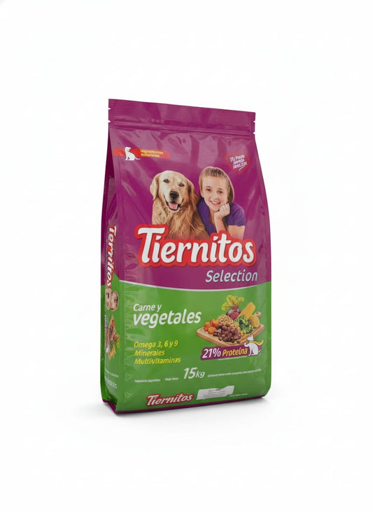 Tiernitos selection vegetales & carne 15Kg