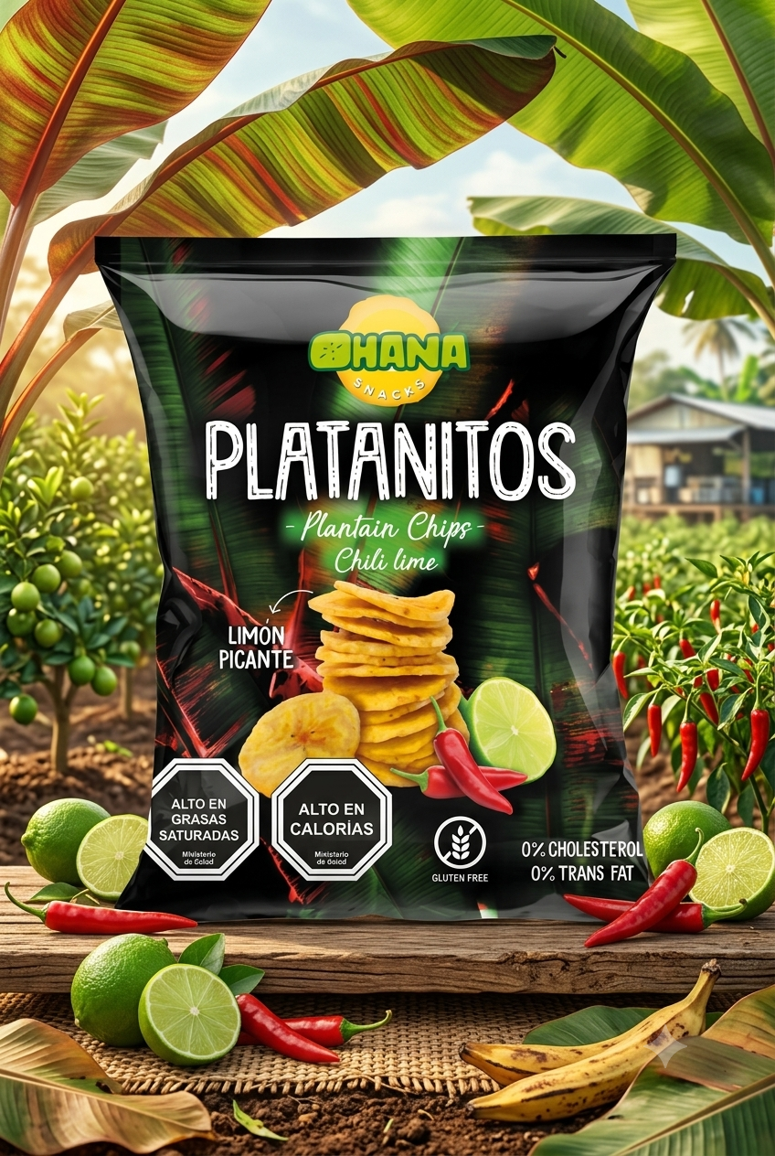 PLATANITO LIMÓN PICANTE OHANNA 65GR - 16 UND