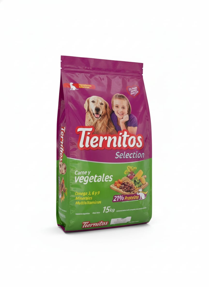 Tiernitos selection vegetales & carne 15Kg
